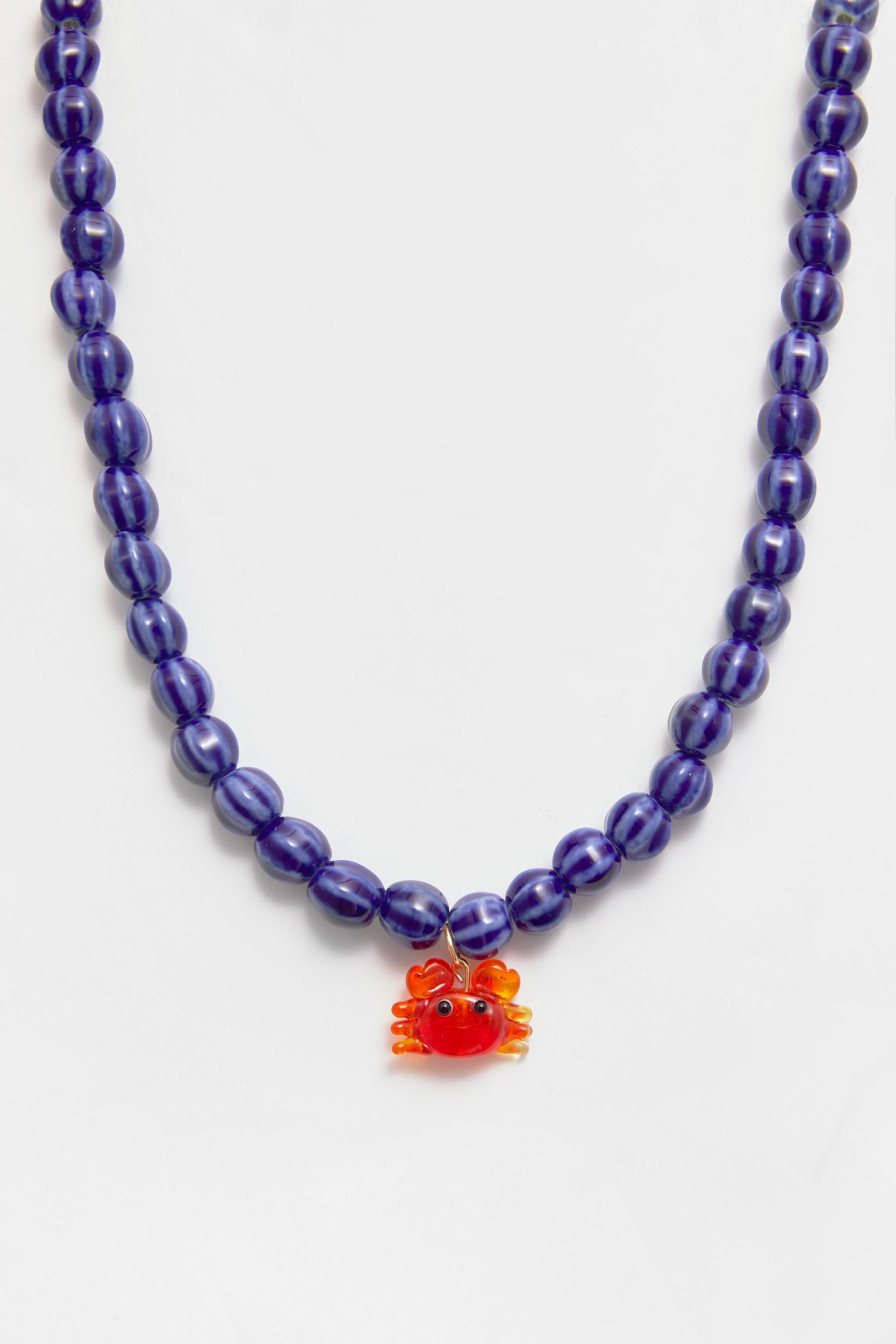 Beaded crab necklace Product Image