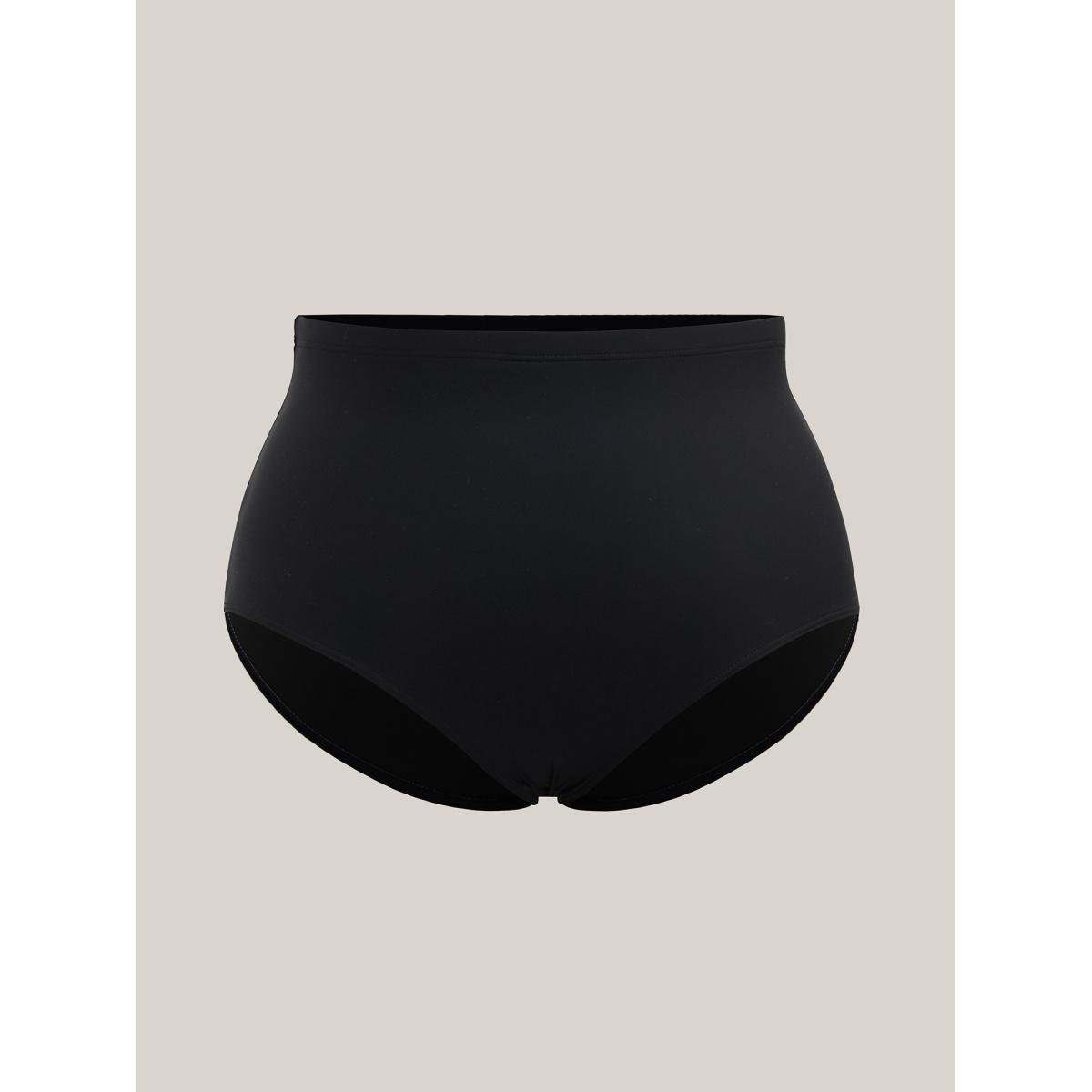 Plus Size Floral Print Non-Removable Cups Swim Dress Women's Swimwear Black Beach Bodycon Square Neck High stretch Curve Swim Dresses BloomChic 14-16/1X Product Image