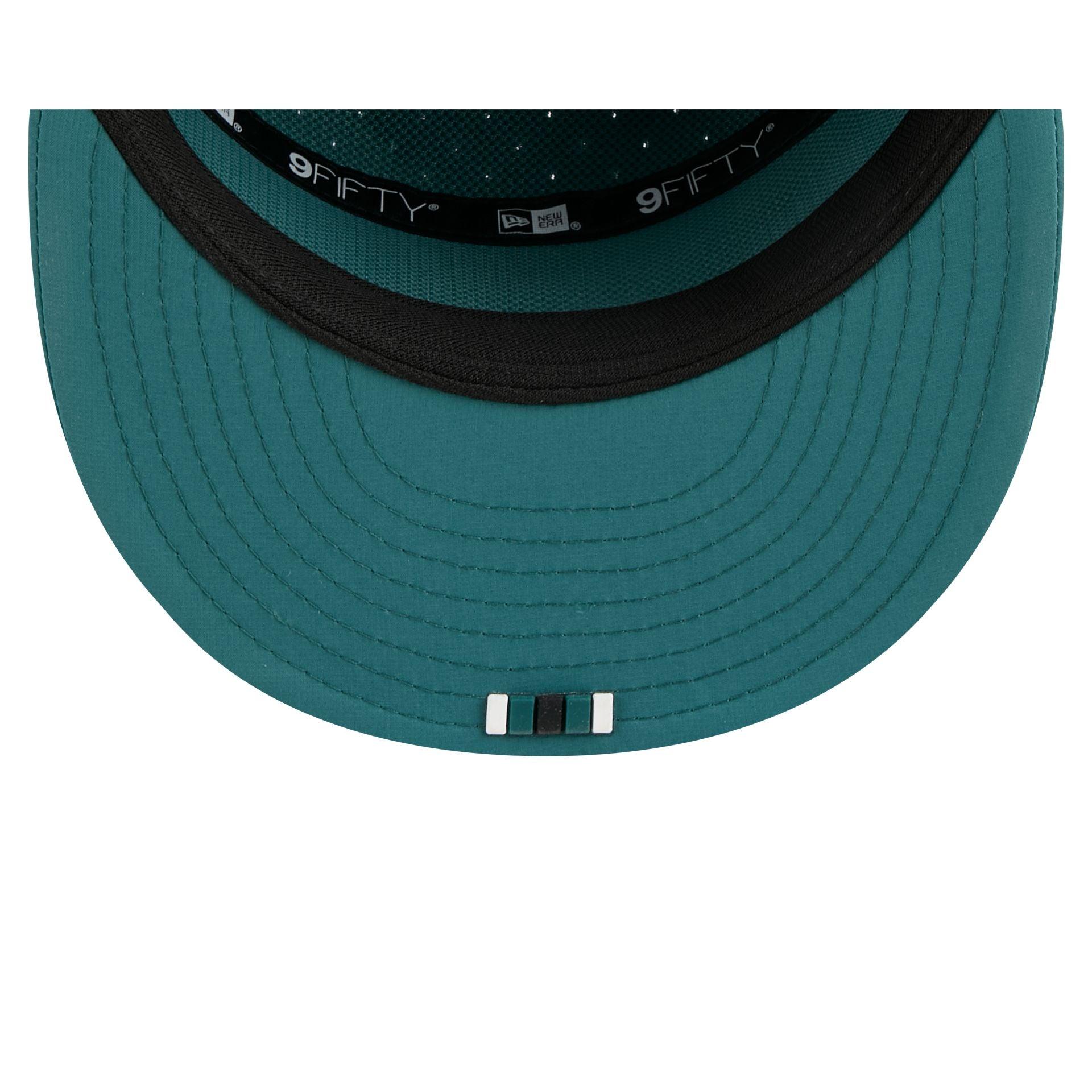Philadelphia Eagles 2025 Sideline Hot Weather Split Panel 9FIFTY Snapback Hat Male Product Image
