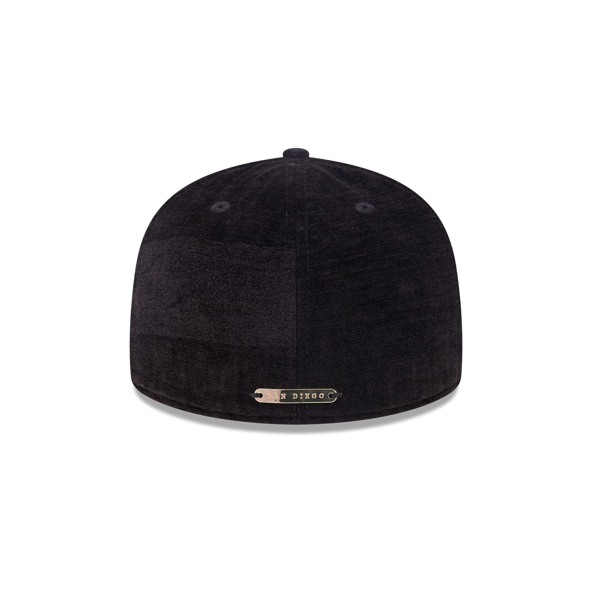 San Diego Padres Black Velvet 59FIFTY Fitted Hat Male Product Image