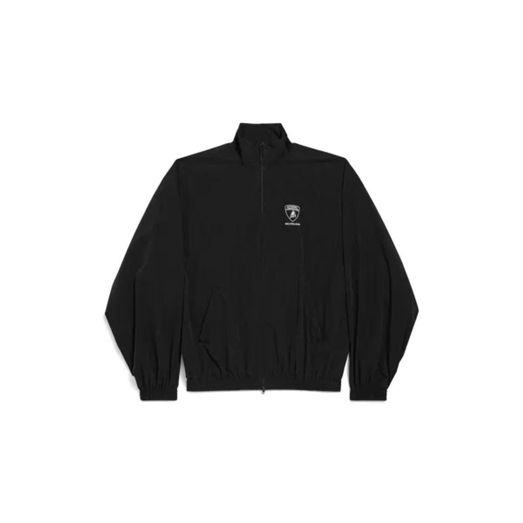 BALENCIAGA Gender Inclusive Oversize Cocoon Kick Technical Ripstop Windbreaker In Black Product Image