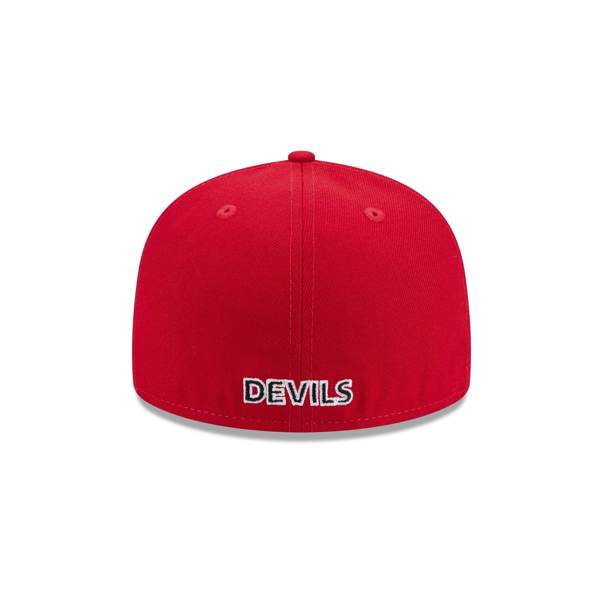New Jersey Devils Rear Wordmark 59FIFTY Fitted Hat Male Product Image