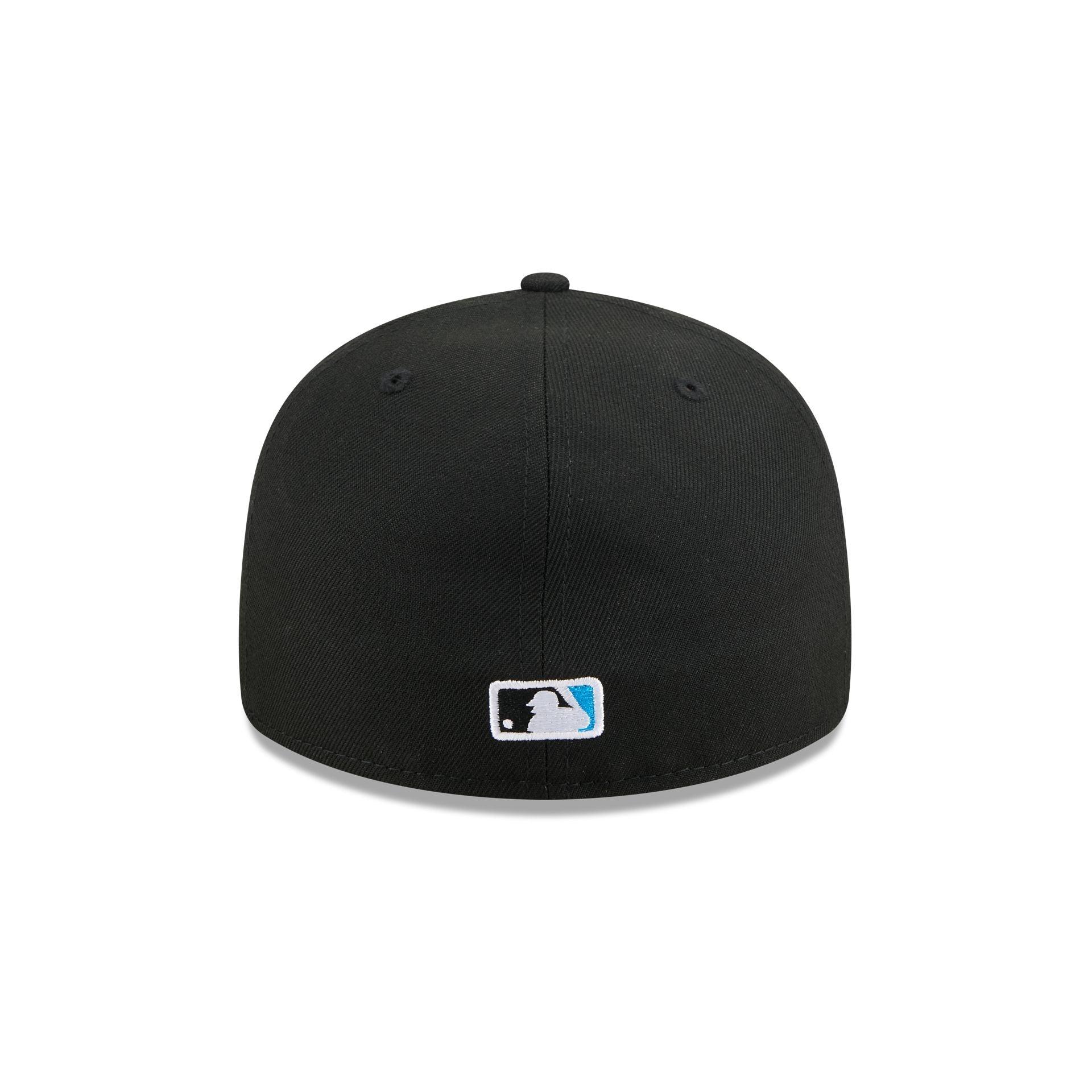 Miami Marlins Easy Retro Crown 59FIFTY A-Frame Fitted Hat Male Product Image