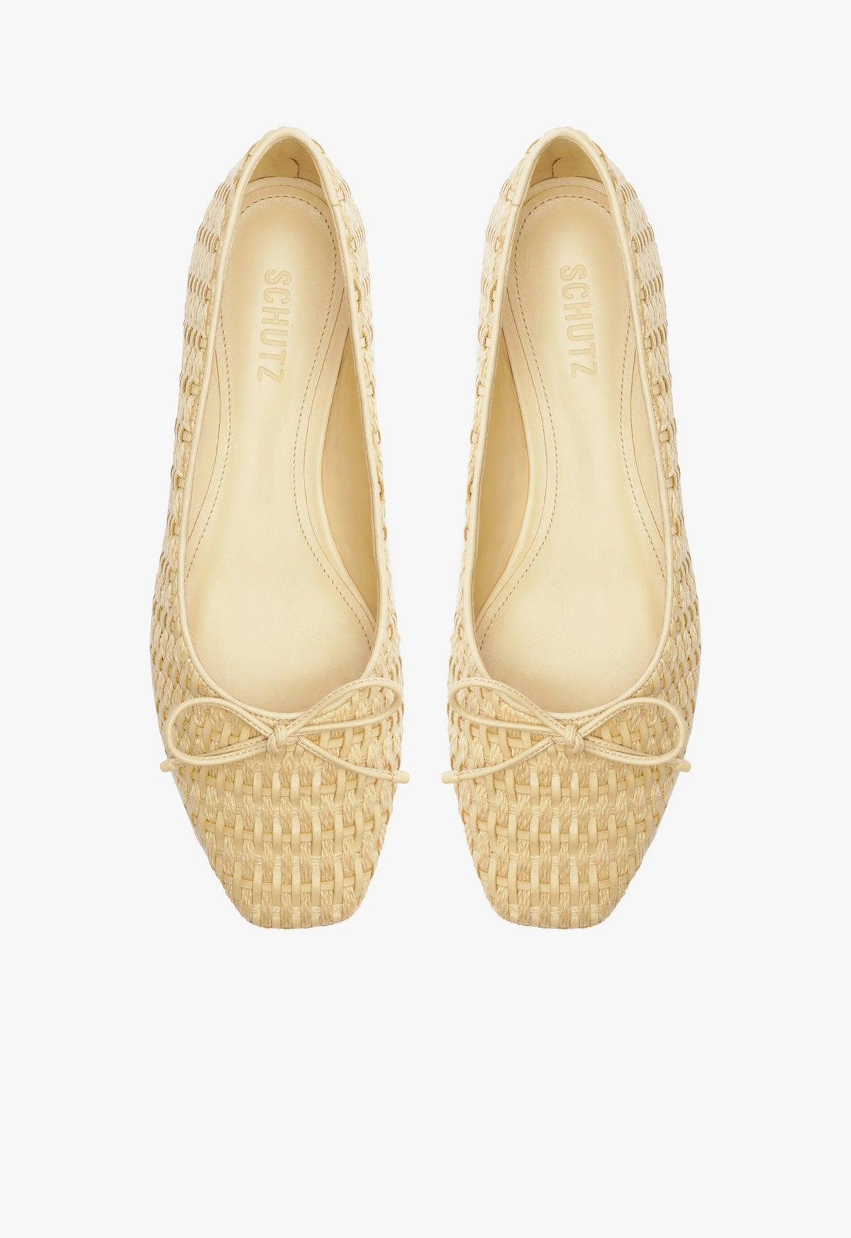 Arissa Straw Ballet Flat Product Image