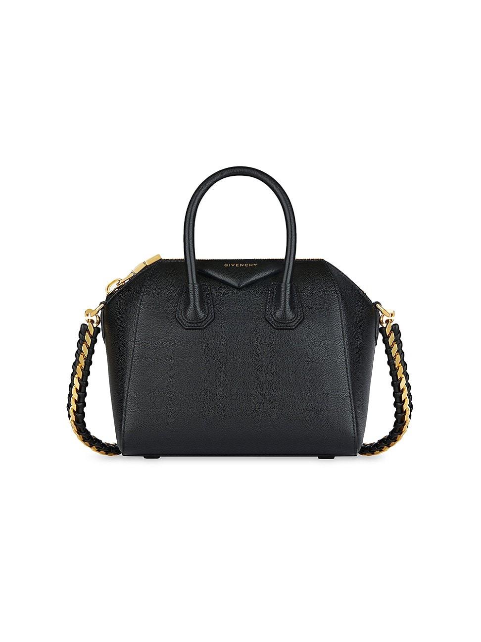 Womens Mini Antigona Top Handle Bag In Grained Leather Product Image