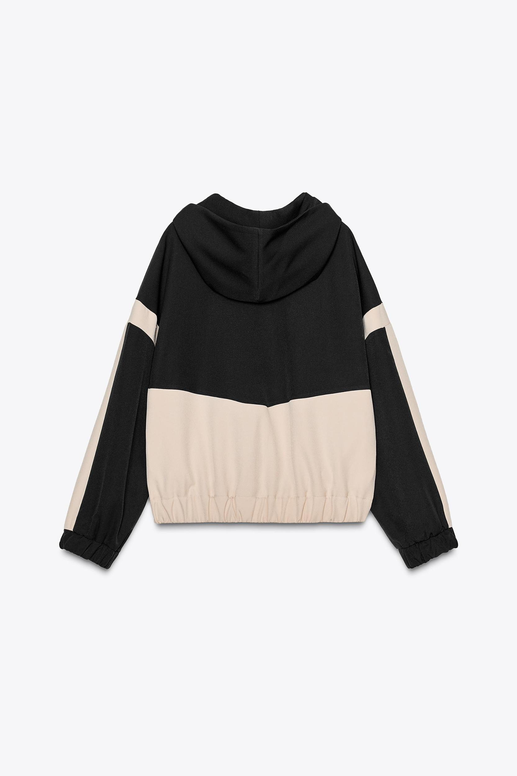 COLOR BLOCK HOODED JACKET Product Image