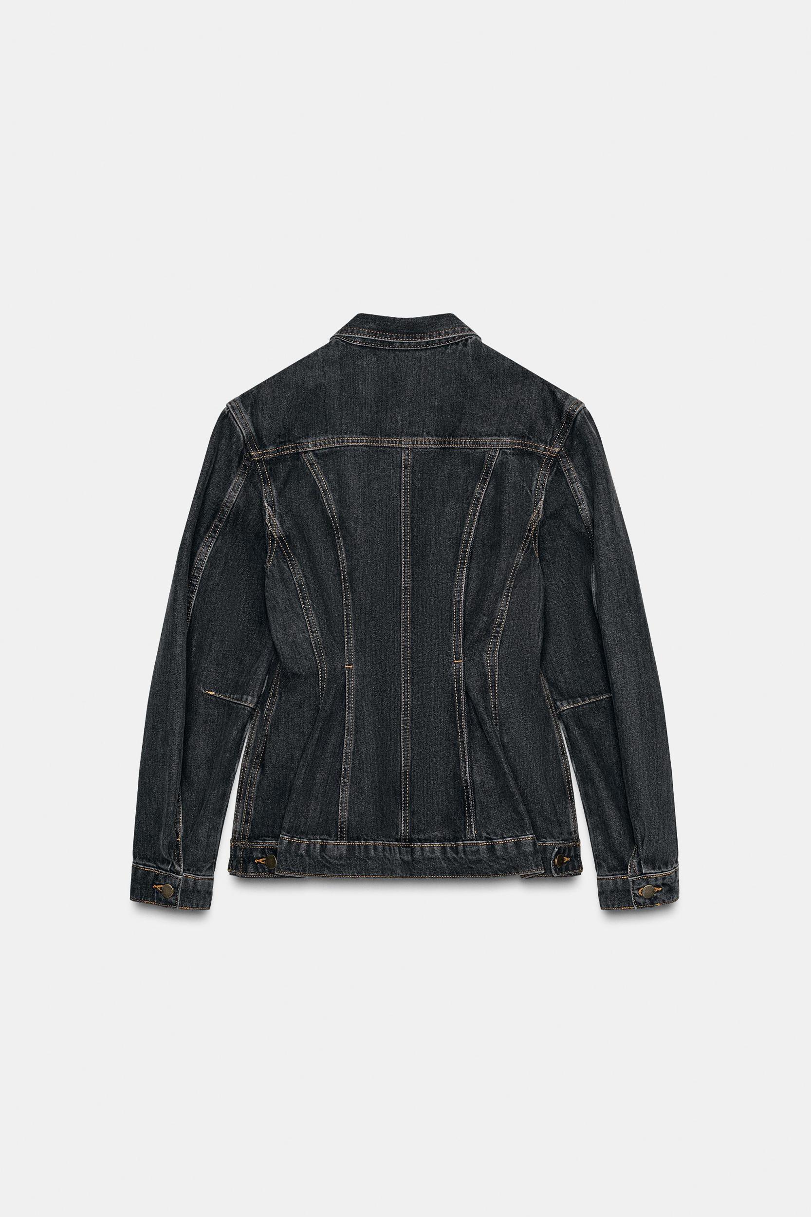 ZW COLLECTION FITTED DENIM JACKET Product Image