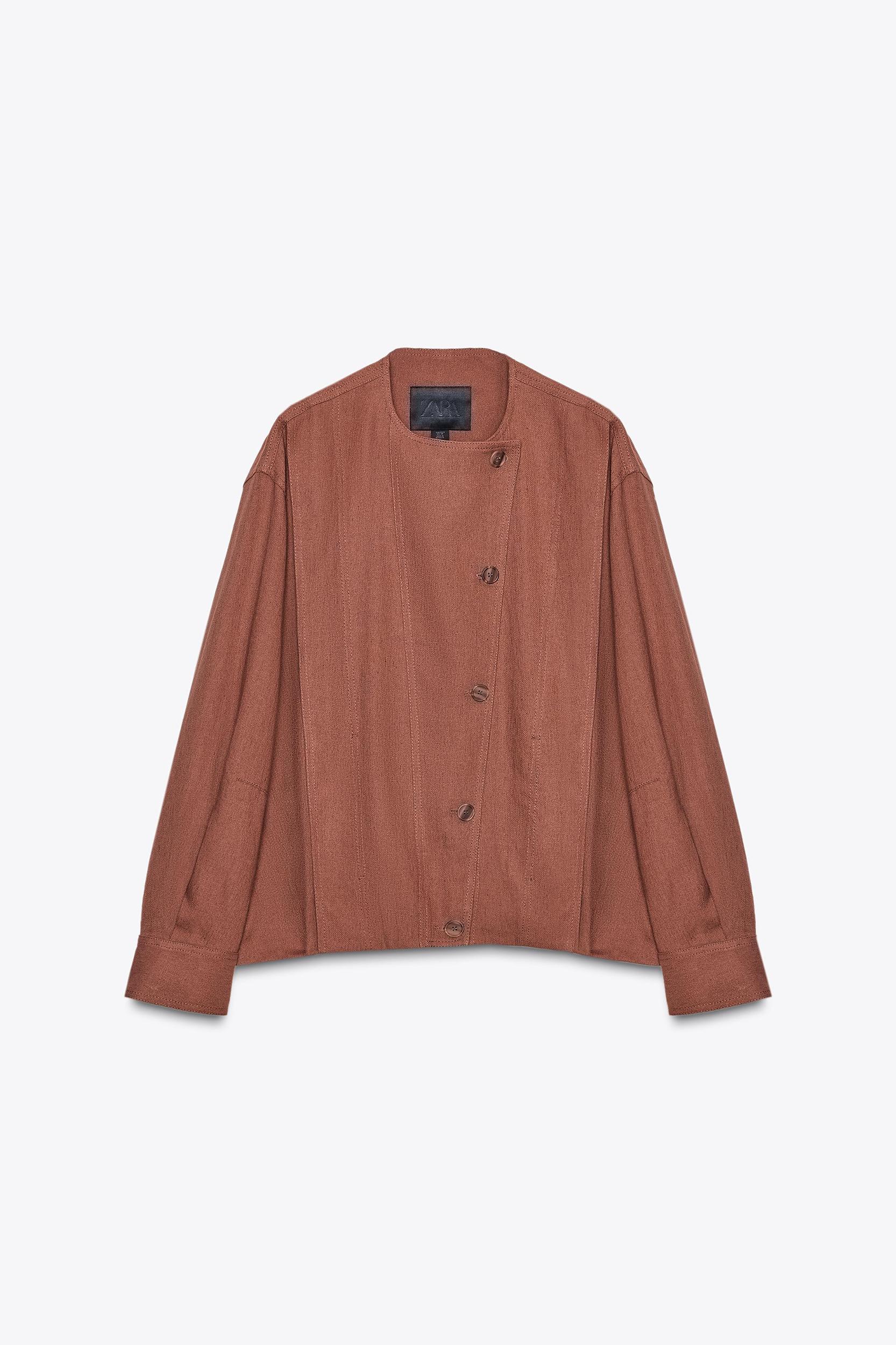ZW COLLECTION LINEN BLEND BOMBER Product Image