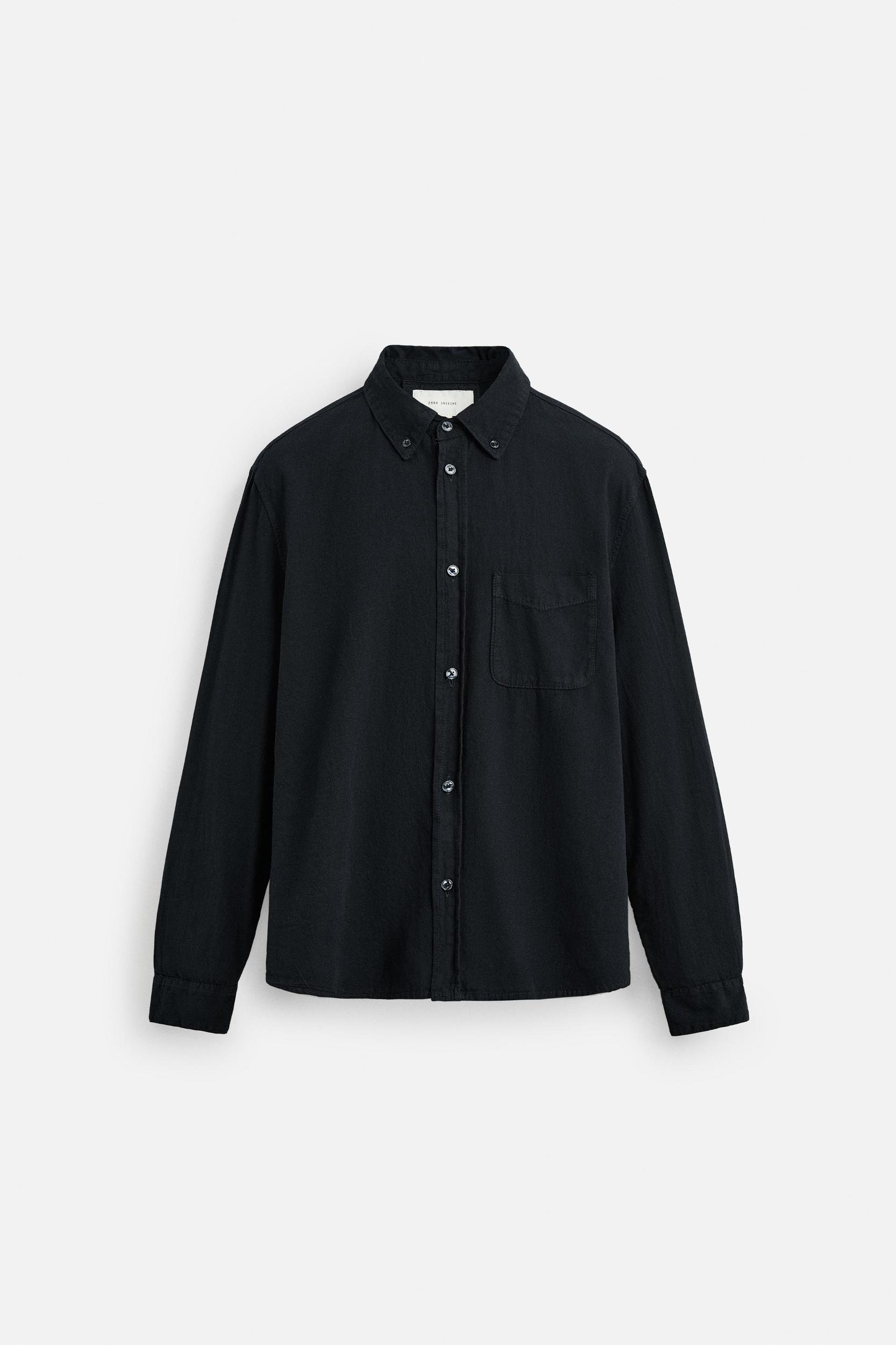 TEXTURED CHAMBRAY SHIRT Product Image