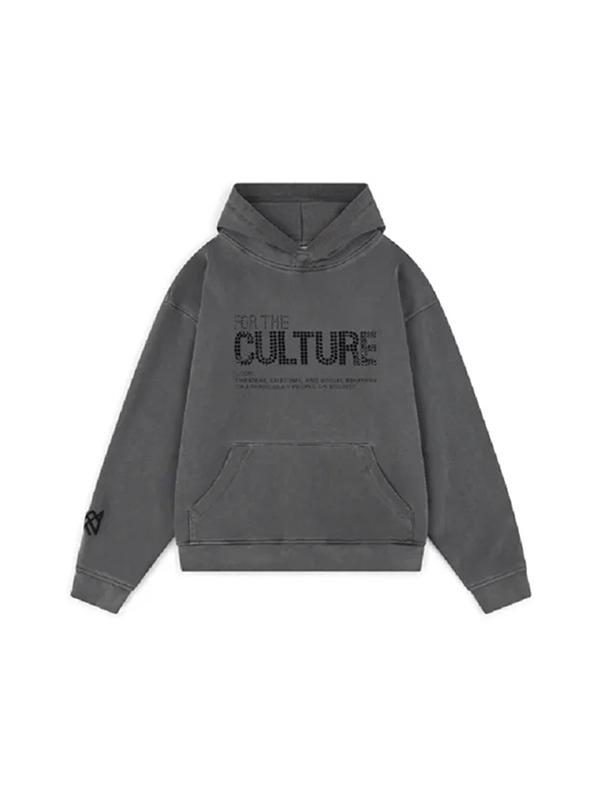 Men's Lettering Print Oversized Hoodie Product Image