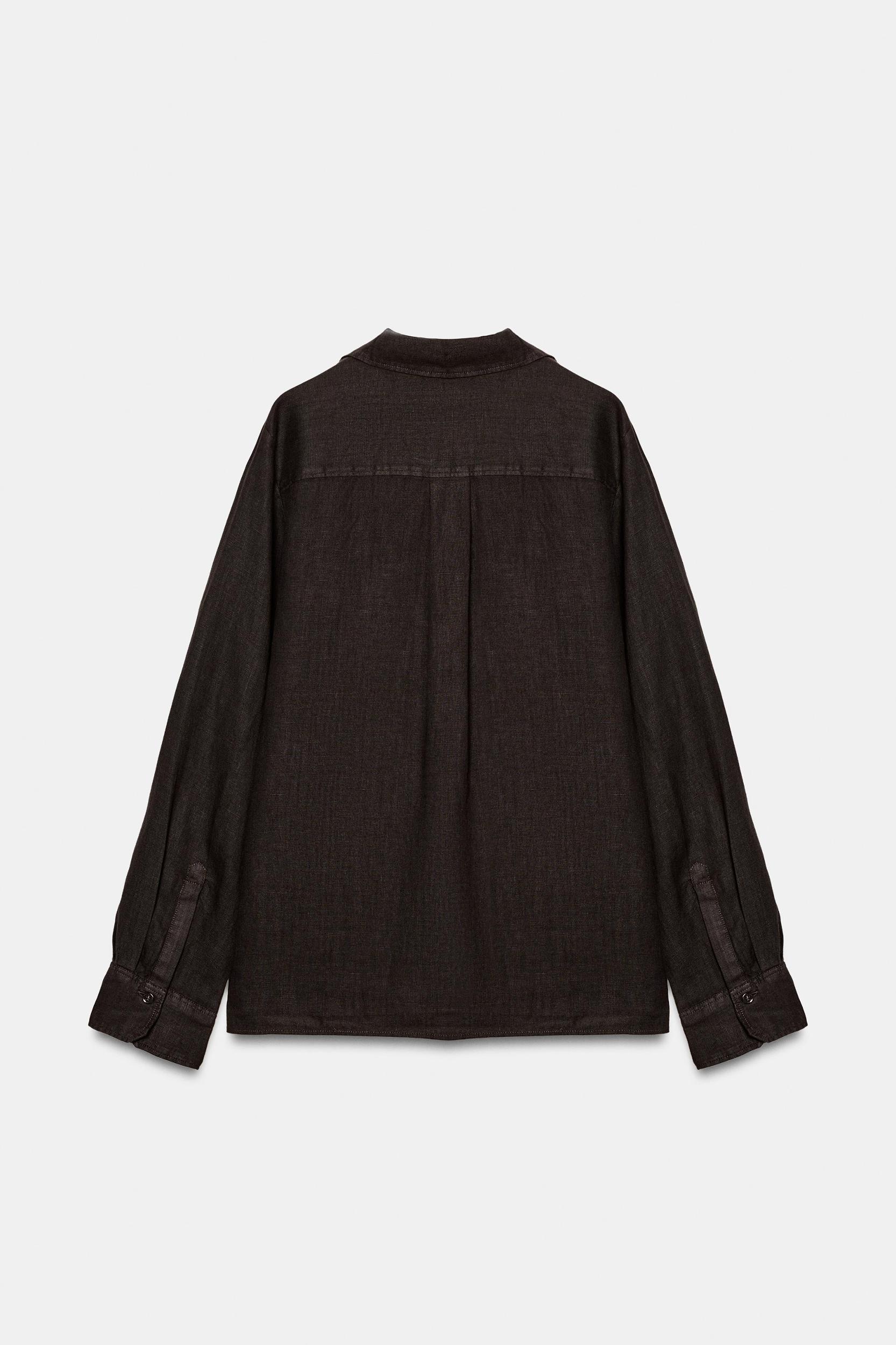 ZW COLLECTION LINEN POCKET SHIRT Product Image
