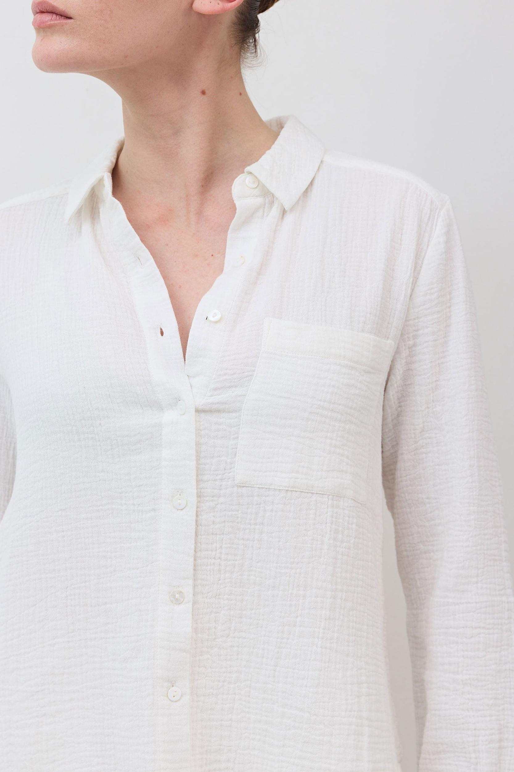 Airy Button Down Tunic Product Image