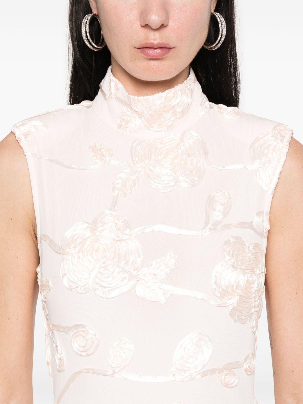 floral-mesh maxi dress Product Image