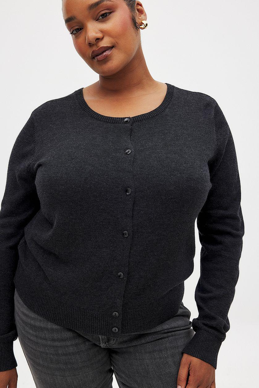 Knitted Button Detail Cardigan Product Image