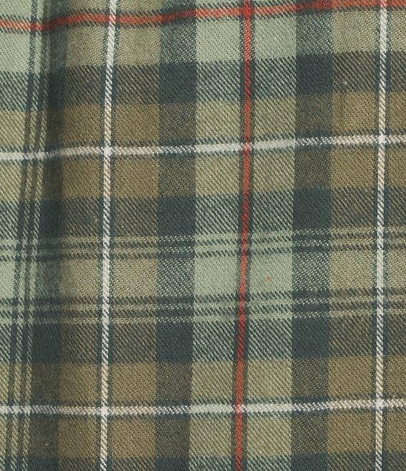 L.L.Bean Scotch Small Plaid Flannel Long Sleeve Woven Shirt Product Image