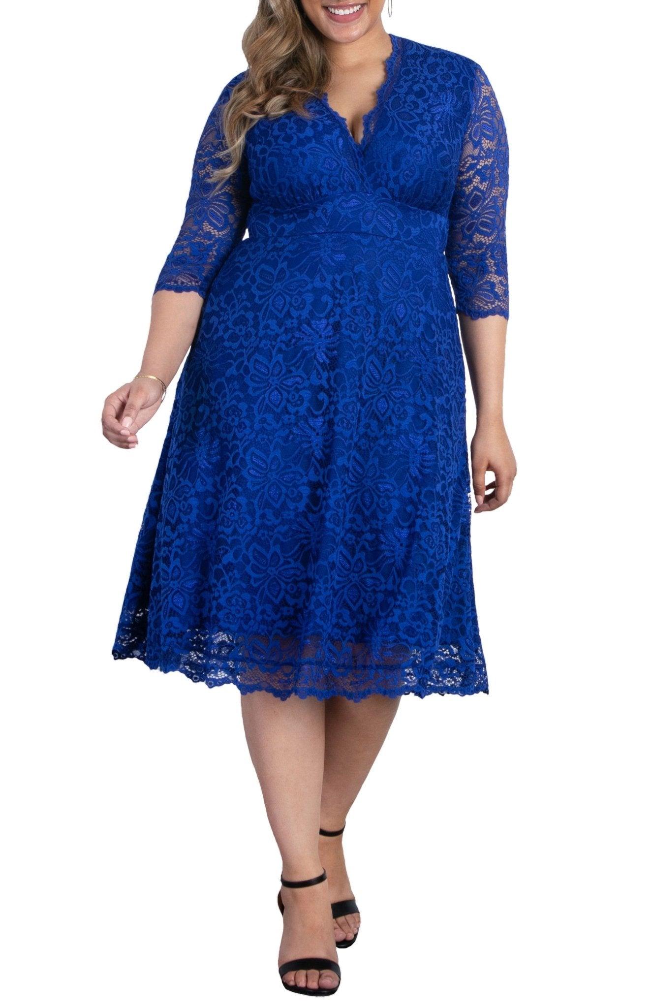 Mademoiselle Lace Cocktail Dress - Plus Product Image