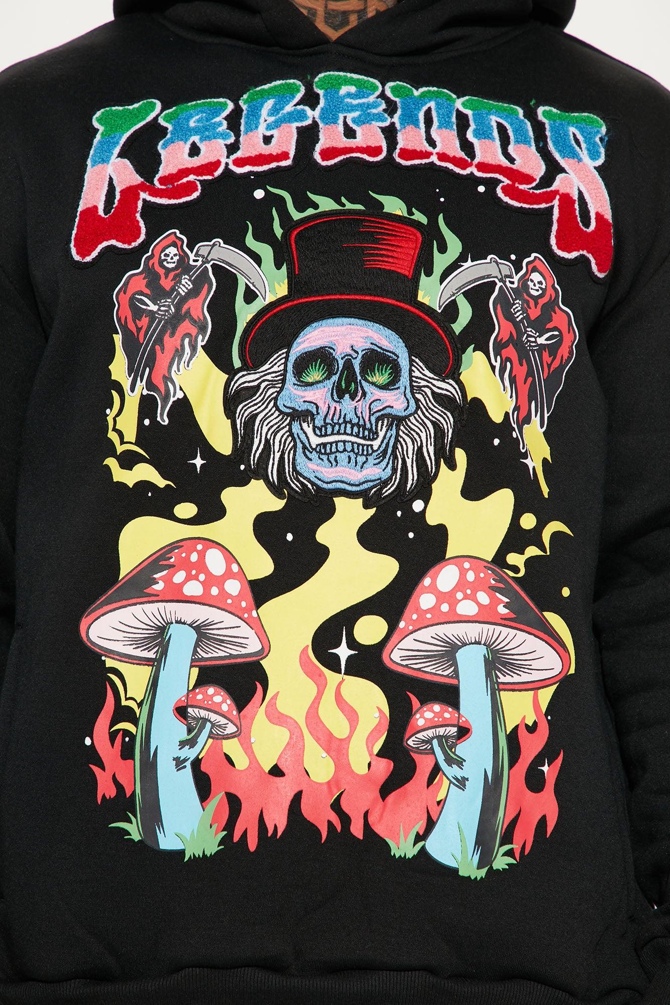 Trippy Legends Hoodie - Black Product Image