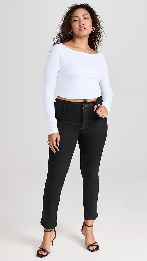 DL1961 Mara Straight: Mid Rise Instasculpt Ankle Jeans | Shopbop Product Image