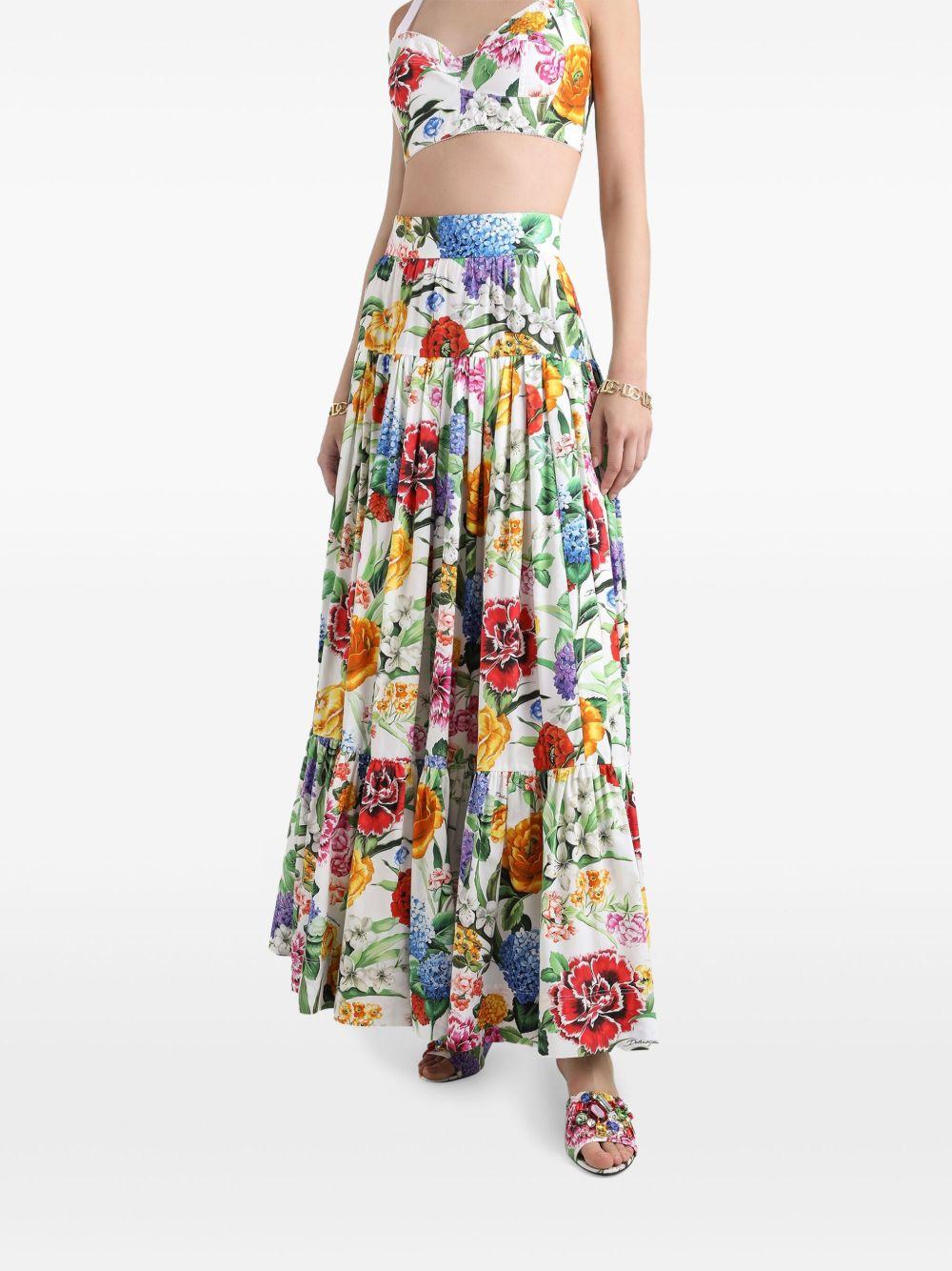 floral-print maxi skirt Product Image