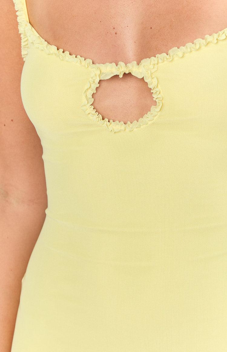 Jorja Yellow Mini Dress Girls Product Image