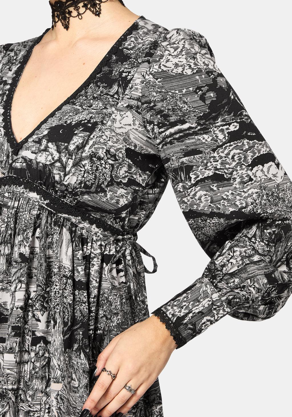 Nara Boudicca Printed Midi Dress Product Image