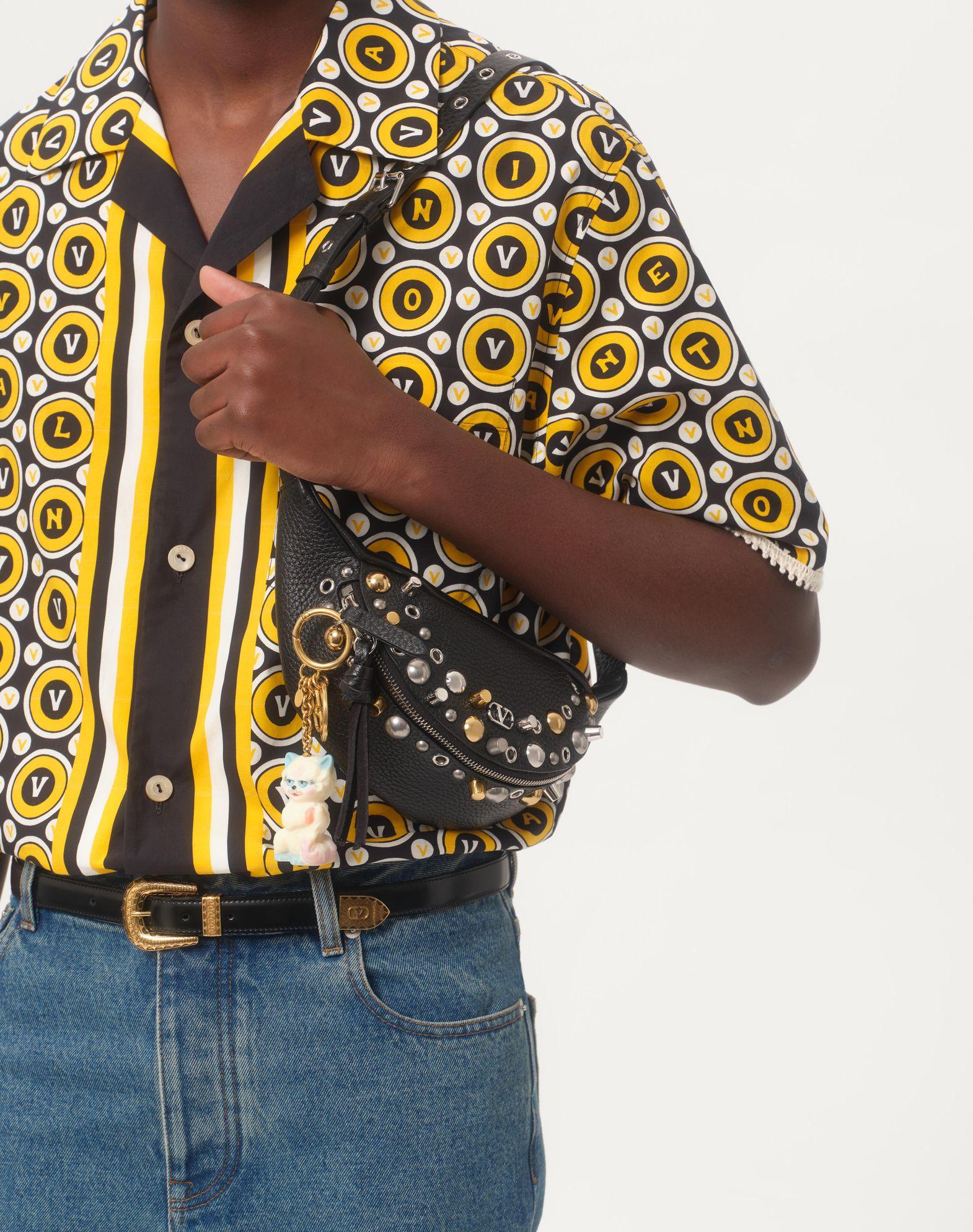 Cotton Poplin Bowling Shirt With Bulles Royales Print Product Image