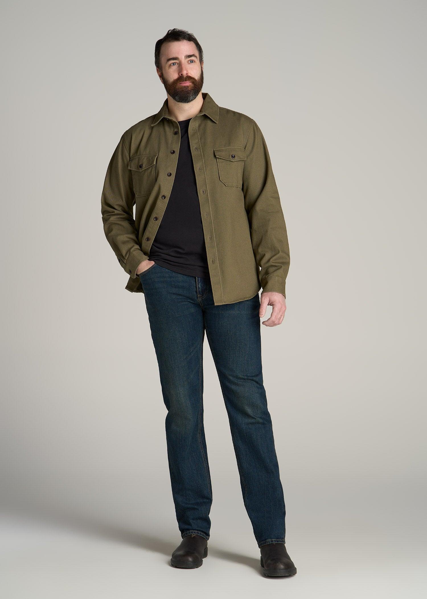 LJ&S STRAIGHT LEG Jeans for Tall Men in Mechanic Blue Male Product Image