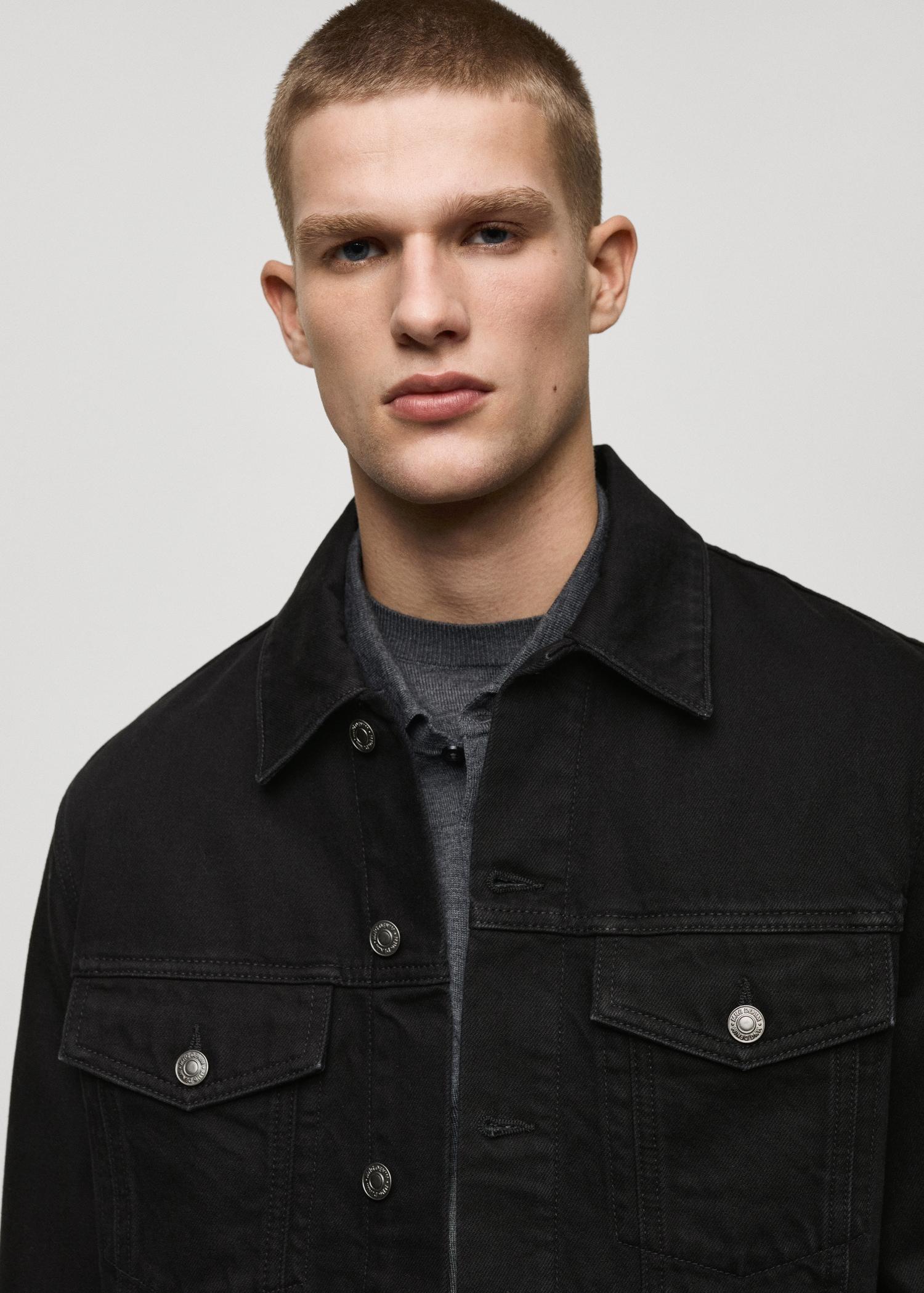 Denim jacket pockets - Men | MANGO USA Product Image