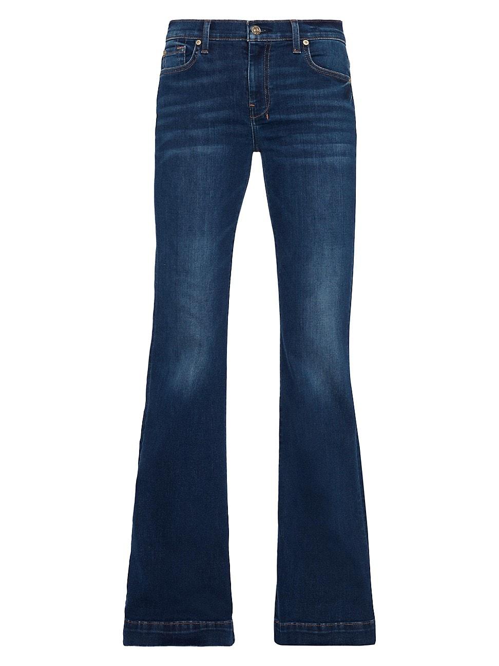 Womens Dojo Low-Rise Flared Jeans Product Image