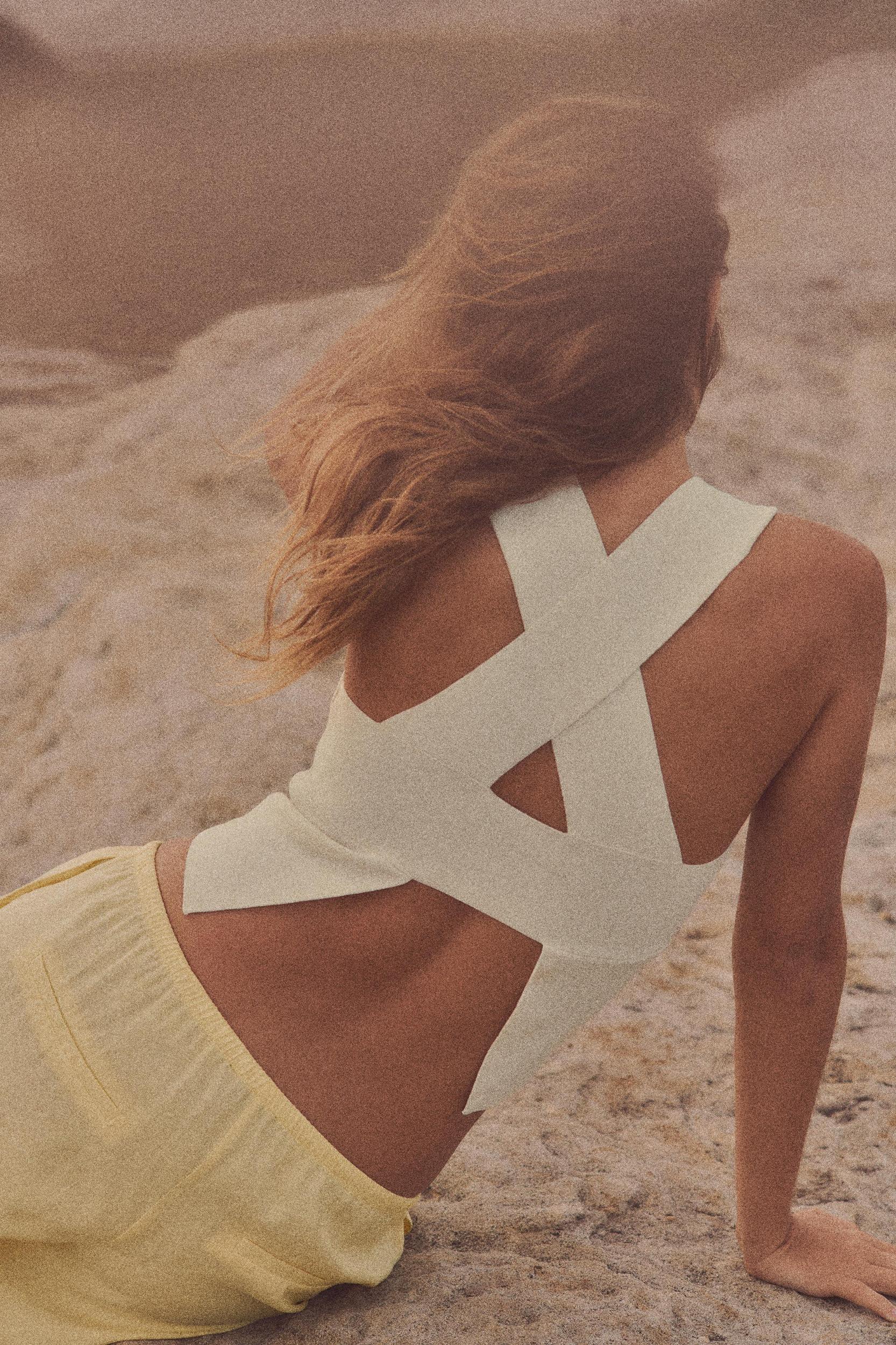 CUT OUT BACK KNIT TOP Product Image