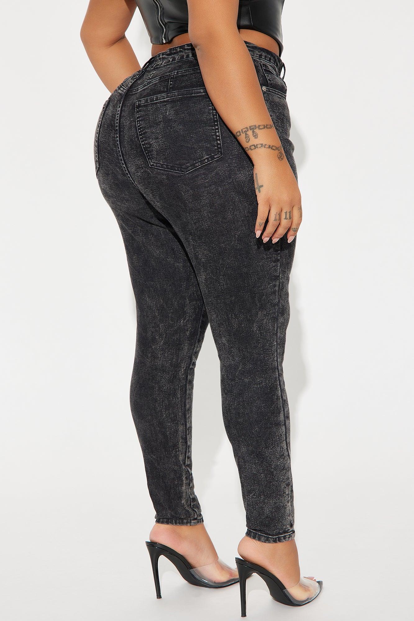 Standing On Business Skinny Jeans - Black Wash Product Image