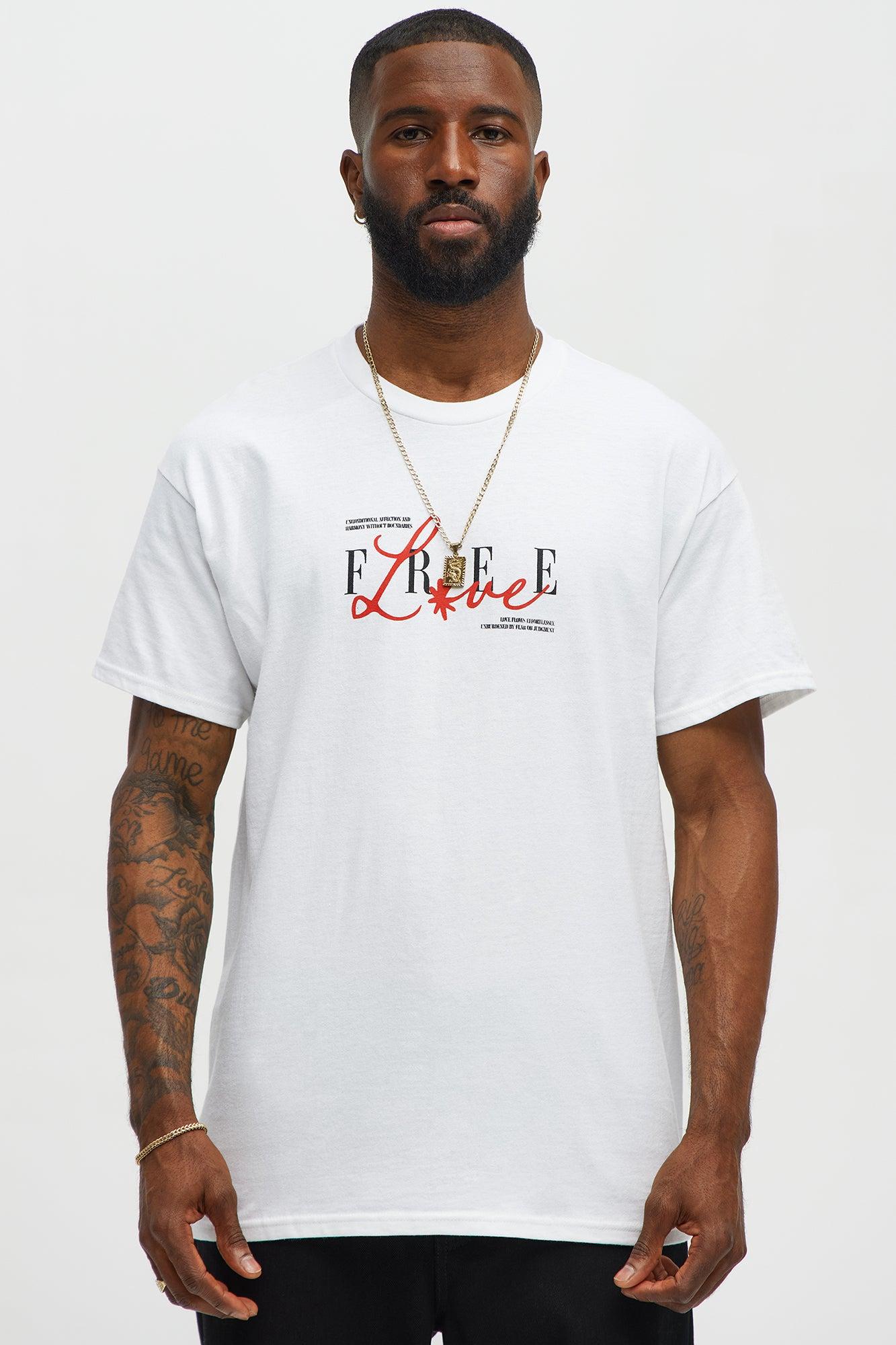 Free Love Dove Short Sleeve Tee - White Product Image