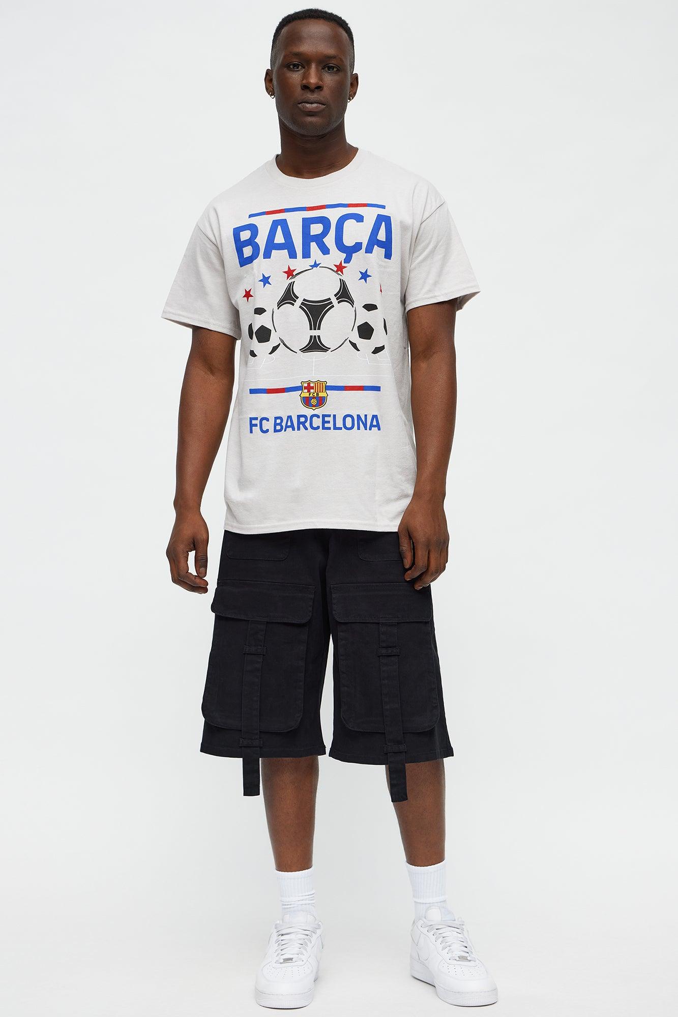 FC Barcelona Short Sleeve Tee - Grey Male Product Image