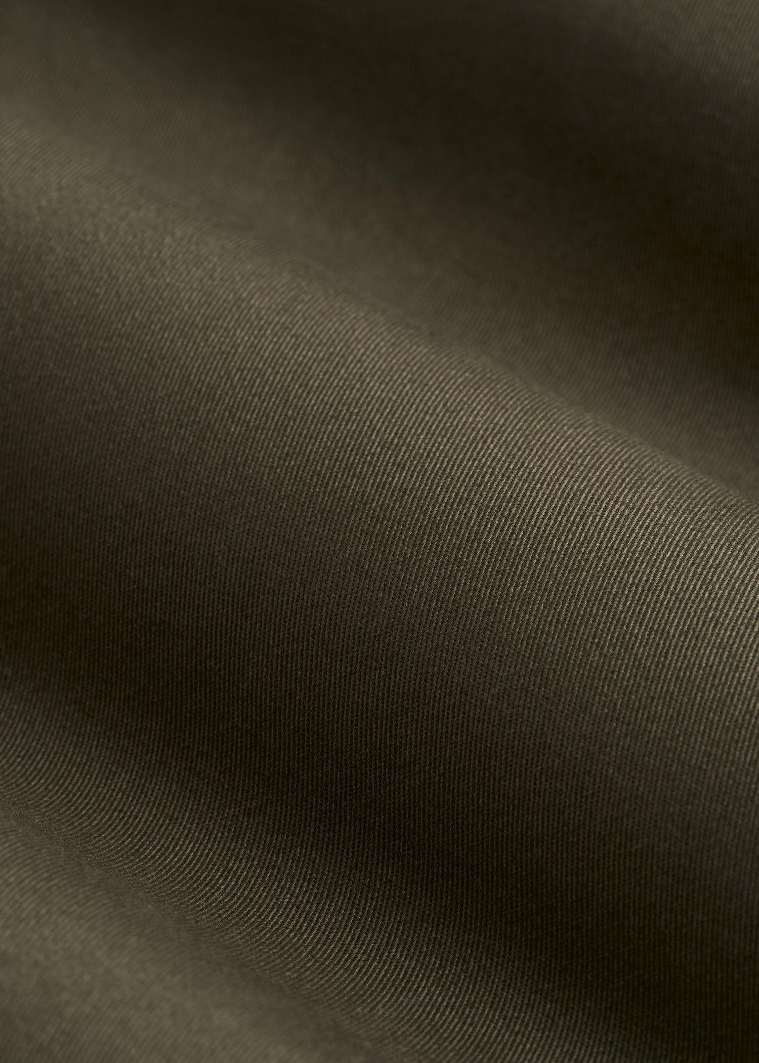 Stretch Twill Cargo Shorts for Tall Men in Dark Moss Green Male Product Image