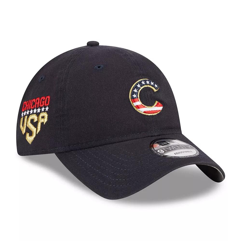 Men's New Era  Navy Chicago Cubs 2023 Fourth of July 9TWENTY Adjustable Hat, Blue Product Image
