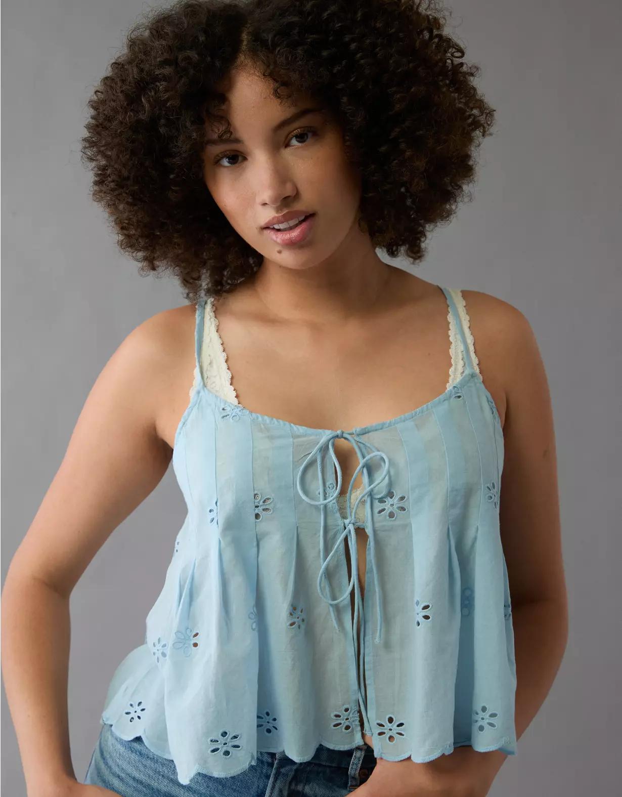 AE Tie Front Flyaway Cami Product Image