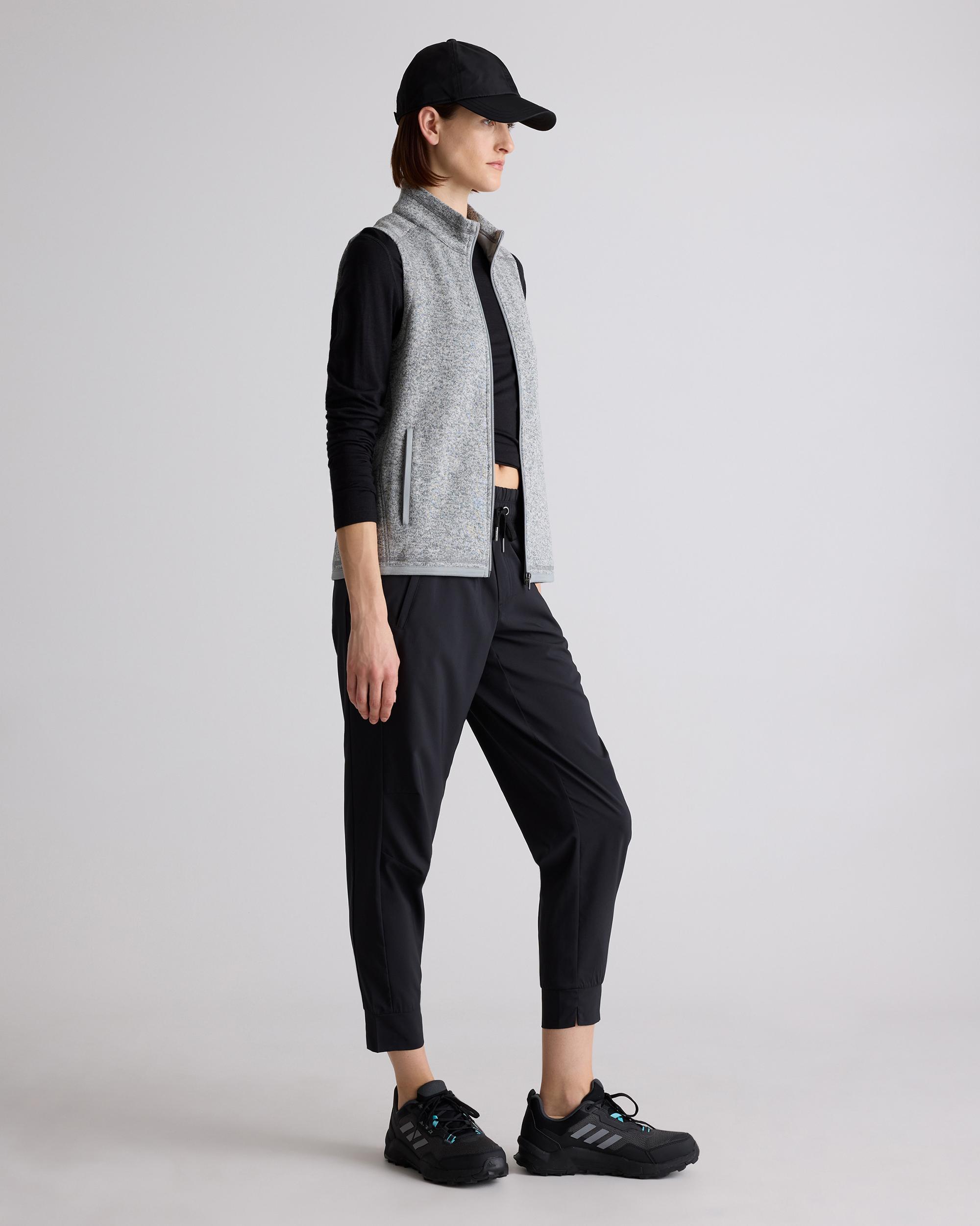 Quince | Women's Sweater-Knit Fleece Full-Zip Vest Recycled Polyester Product Image