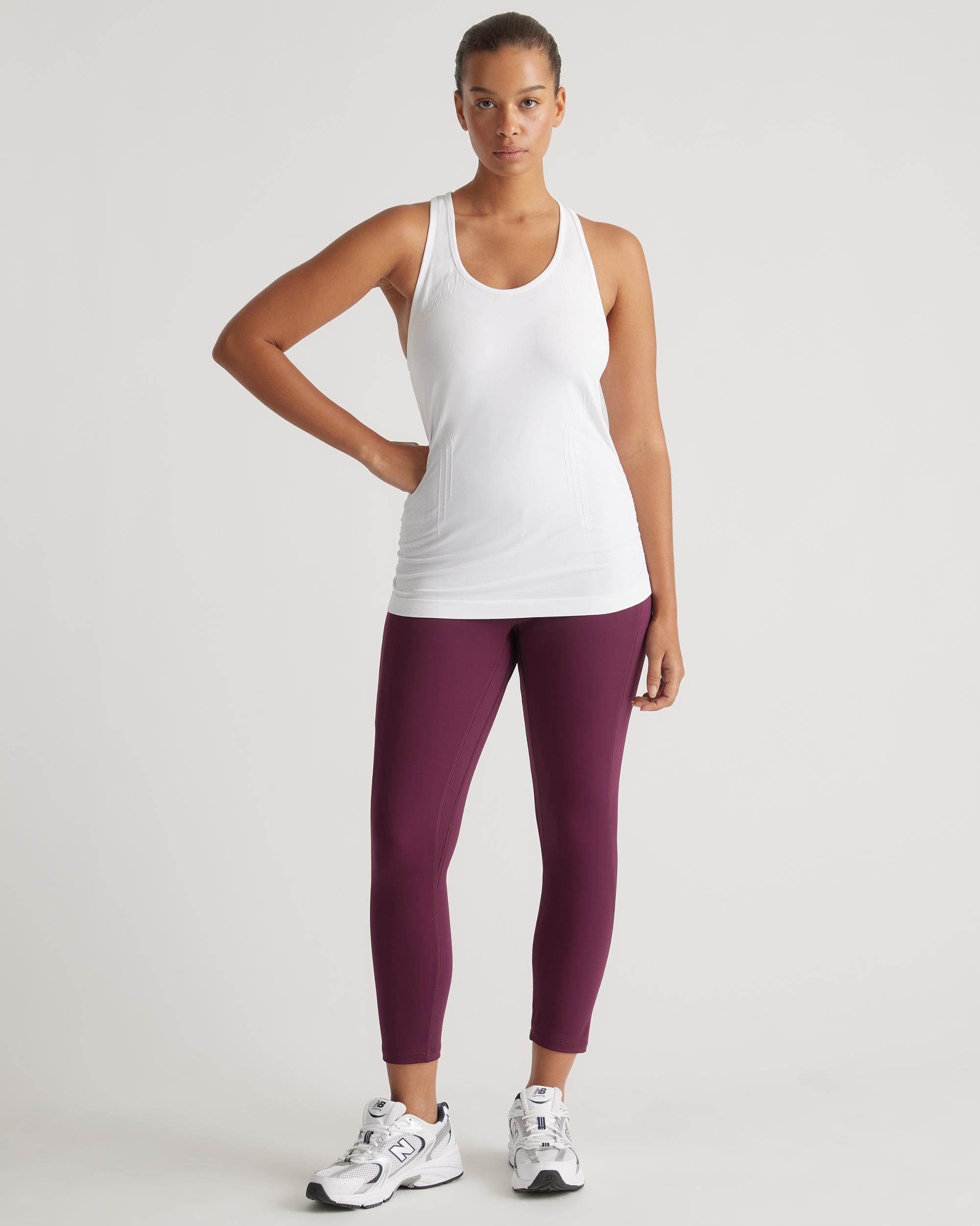 Quince | Women's Seamless Ruched Racerback Tank Top Nylon Product Image