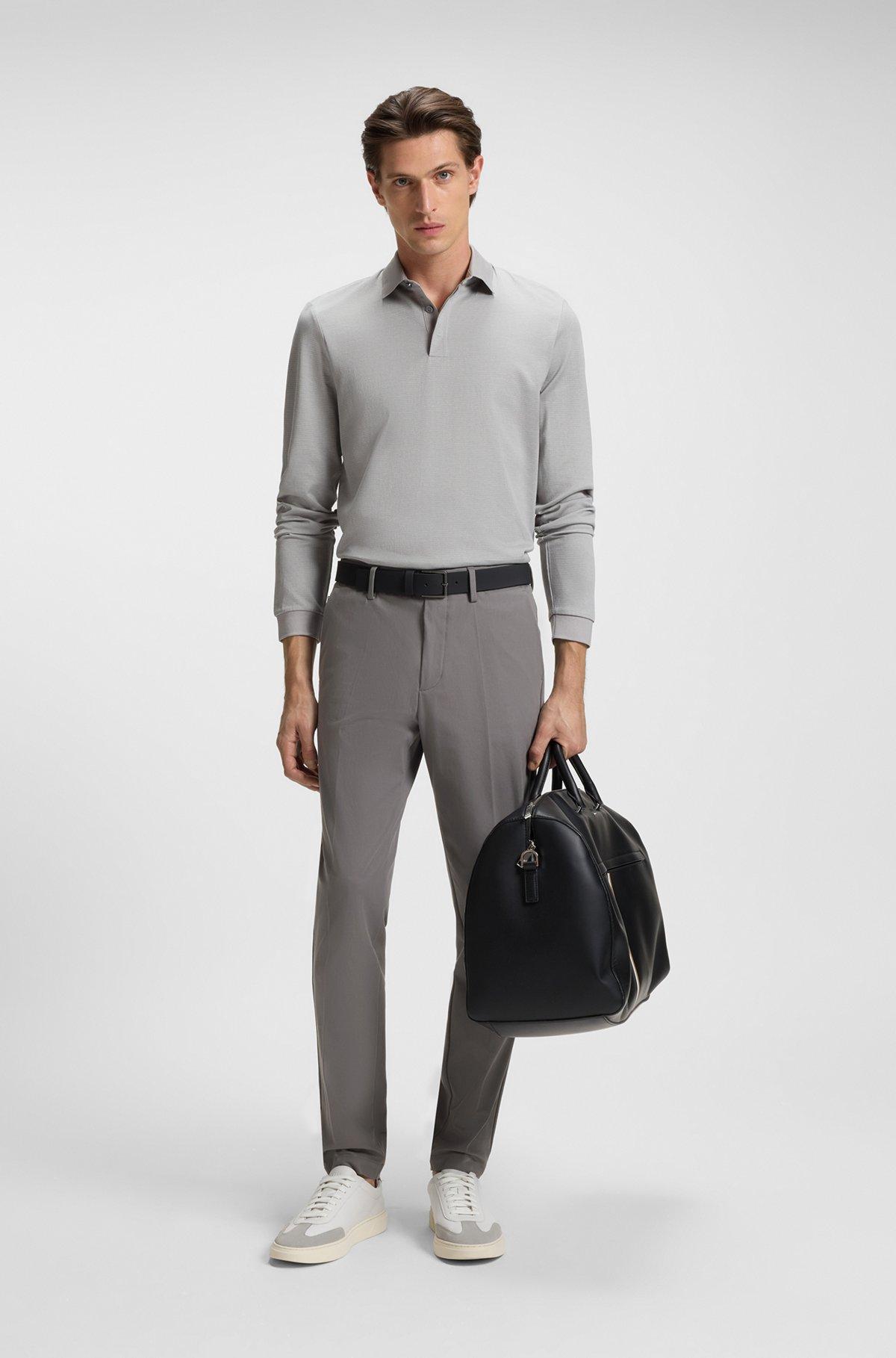 Slim-fit pants in cotton-blend twill Product Image