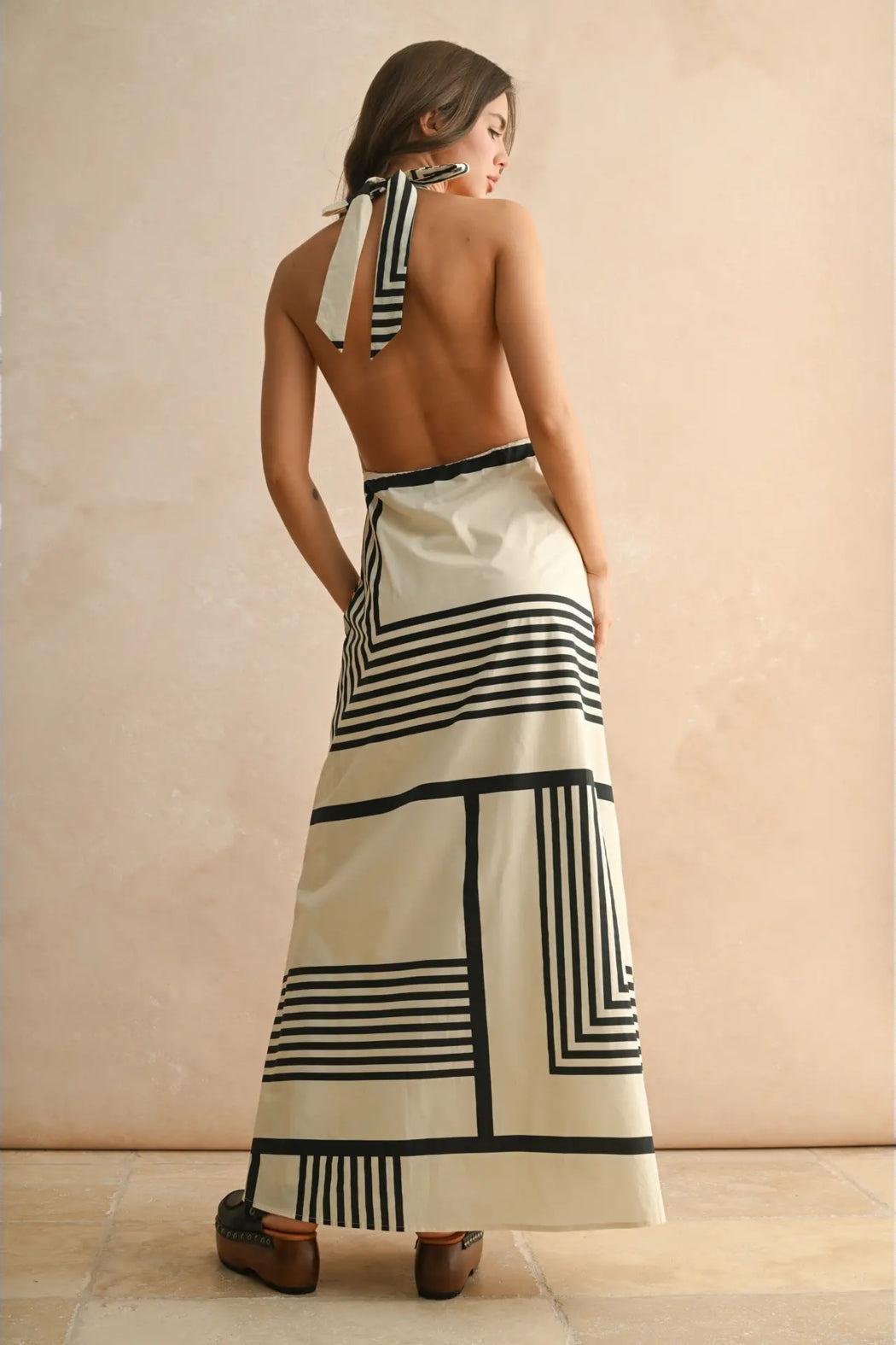 Geo Halter Dress Product Image