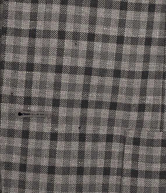 Hickey Freeman Classic Fit Linen Wool Blend Check Sport Coat Product Image
