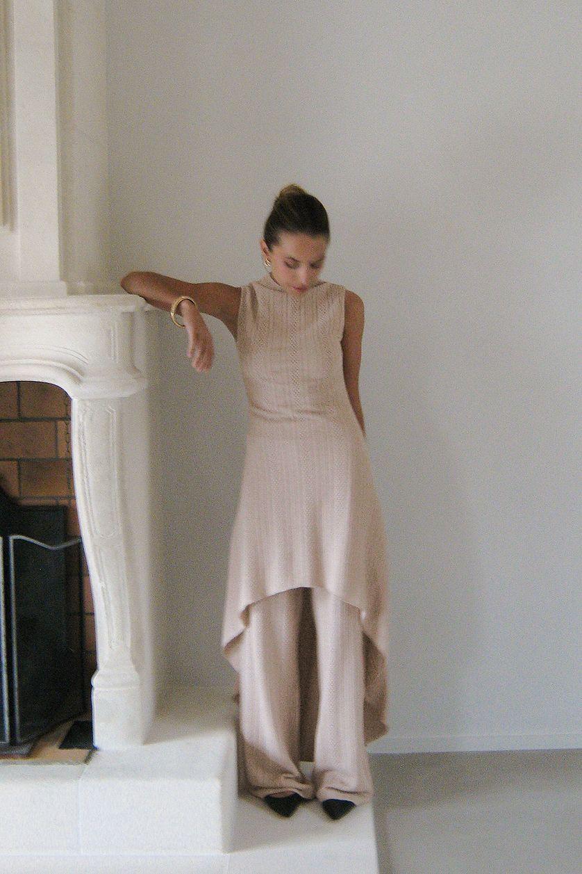 Crochet Mid Waist Trousers Product Image