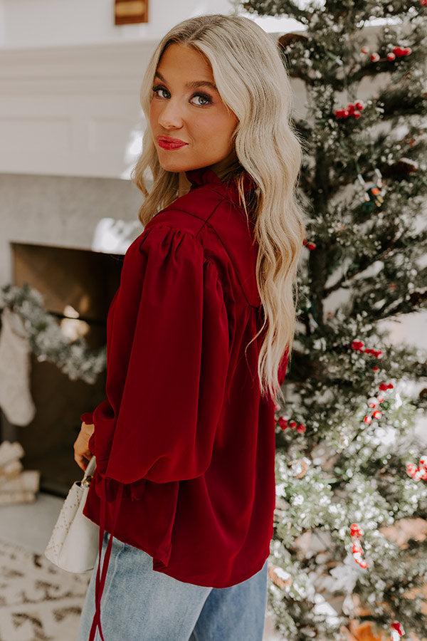 Merlot Sippin' Shift Top Product Image