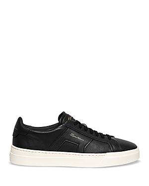 Santoni Mens Double Buckle Lace Up Sneakers Product Image