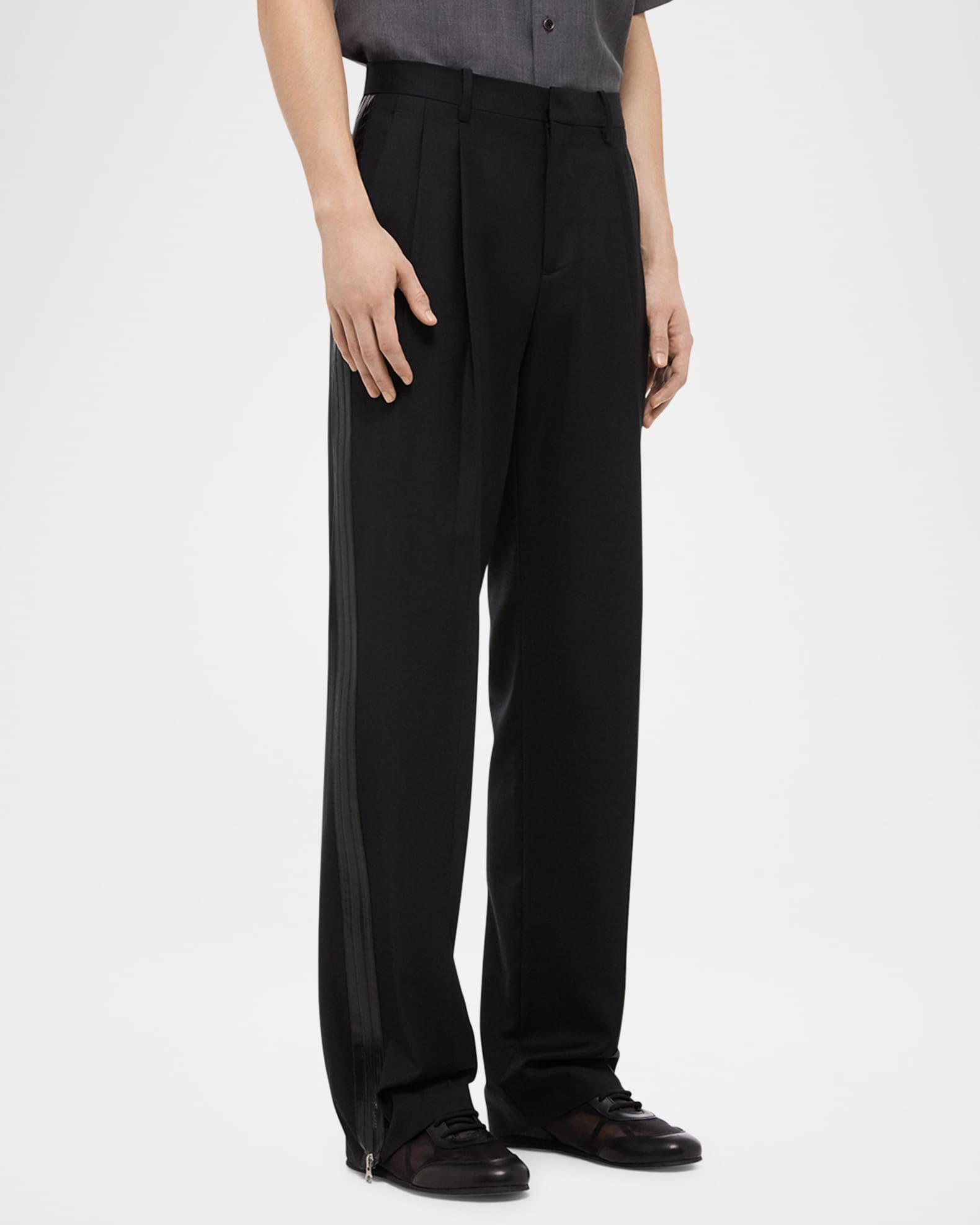 Men's Zip Double-Pleated Trousers Product Image