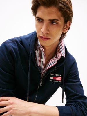 Embroidered Monotype Logo Zip Hoodie Product Image