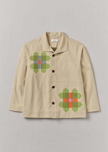 Patchwork Pinwheel Cotton Jacket | Multi Product Image