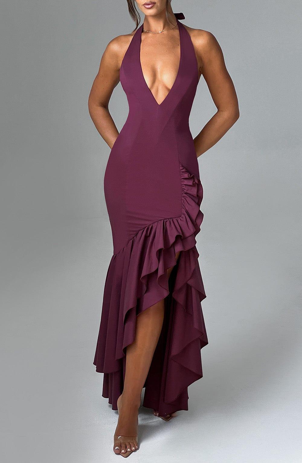 Veronique Maxi Dress - Cherry Lacquer Product Image
