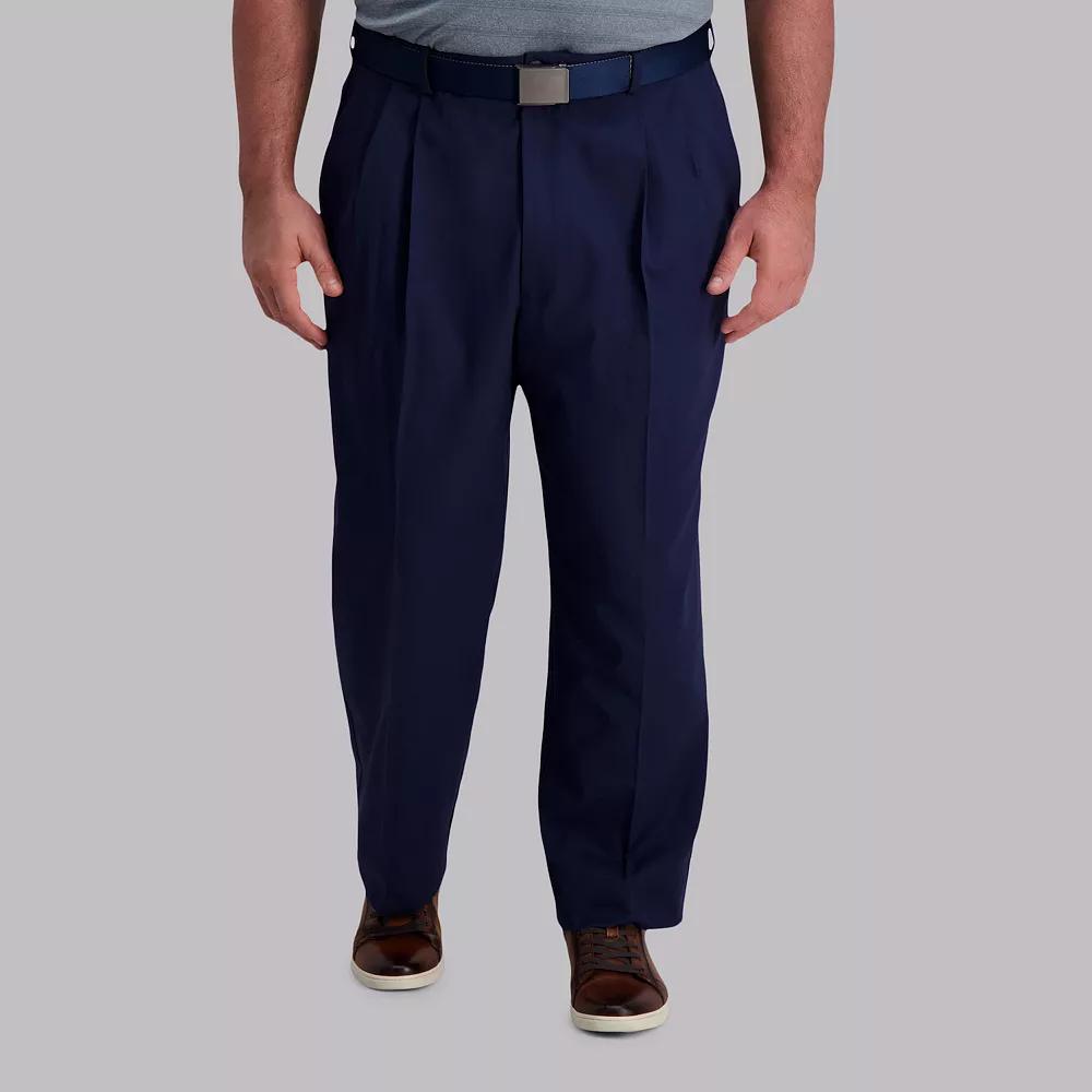 Big & Tall Haggar® Cool Right® Classic-Fit Pleated Performance Flex Pants, Men's,  Product Image