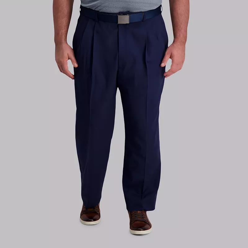 Big & Tall Haggar® Cool Right® Classic-Fit Pleated Performance Flex Pants, Men's,  Product Image